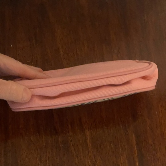 Burberry Pink Cosmetic Bag with Plaid Accent - Picture 4 of 5